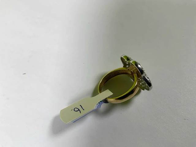14 krt geelgouden ring - afbeelding 4 van  4