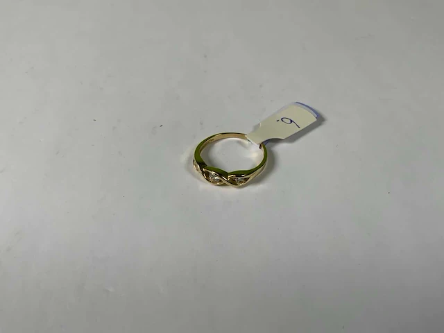14 krt geelgouden ring - afbeelding 1 van  4