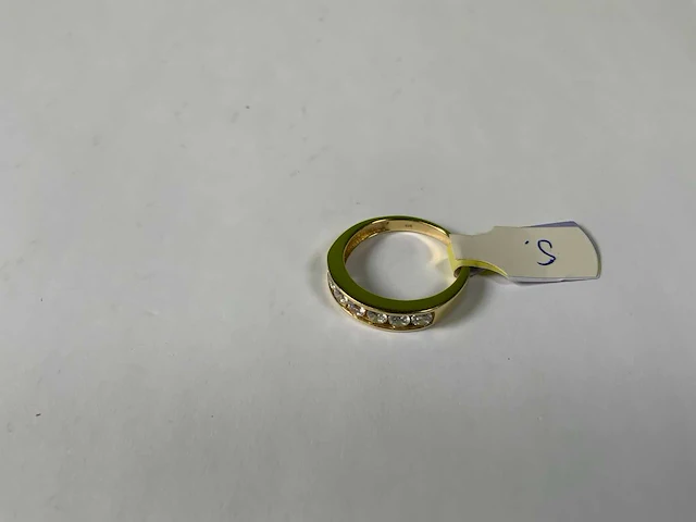 14 krt geelgouden ring - afbeelding 1 van  4