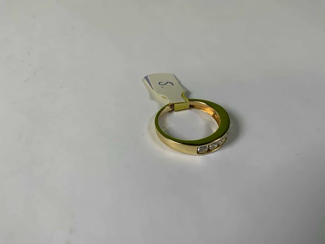 14 krt geelgouden ring - afbeelding 2 van  4