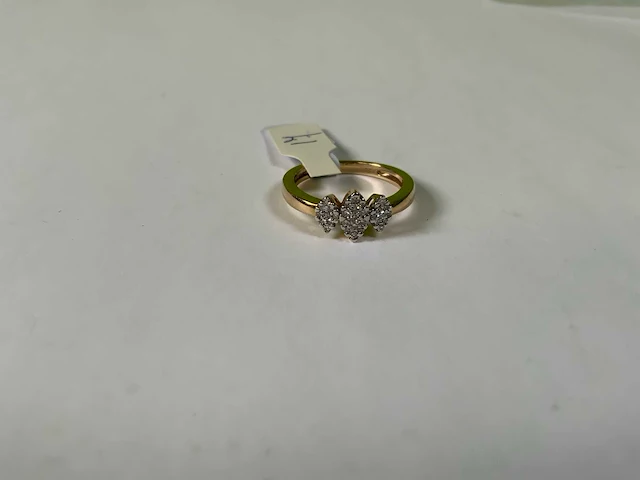 14 krt geelgouden ring - afbeelding 3 van  4