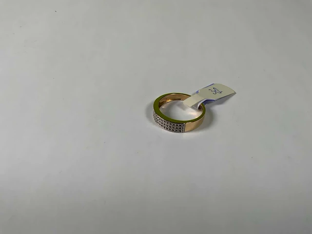 14 krt geelgouden ring - afbeelding 1 van  5