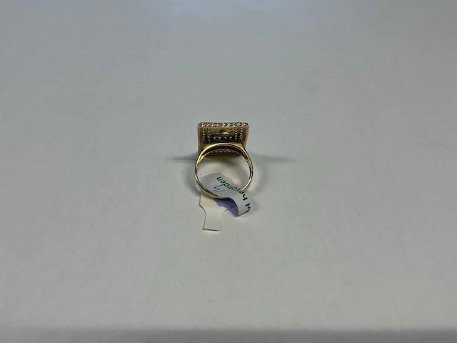 14 krt geelgouden ring - afbeelding 2 van  3