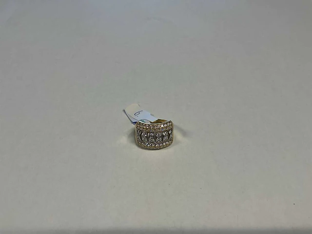 14 krt geelgouden ring - afbeelding 1 van  3