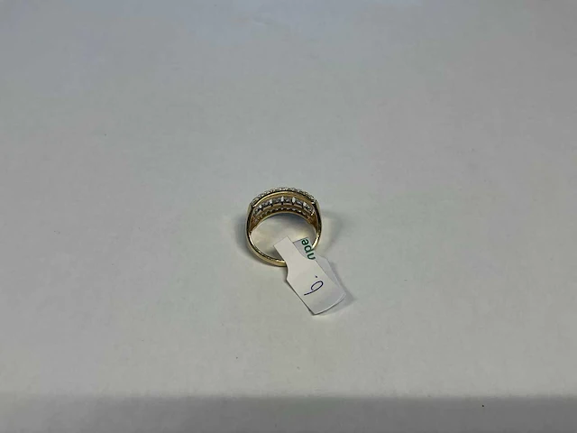 14 krt geelgouden ring - afbeelding 2 van  3