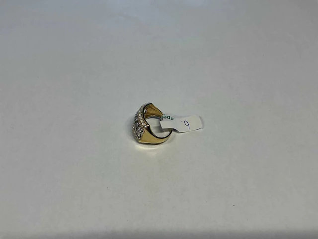 14 krt geelgouden ring - afbeelding 3 van  3