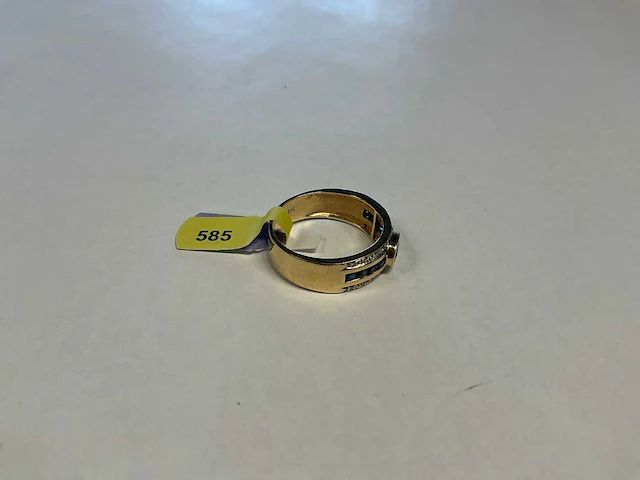 14 krt geelgouden ring - afbeelding 3 van  3