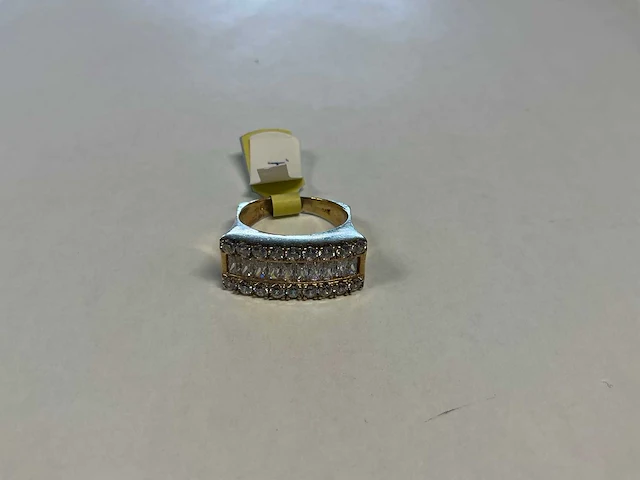 14 krt geelgouden ring - afbeelding 1 van  4
