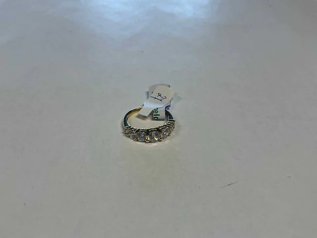 14 krt geelgouden ring - afbeelding 1 van  4