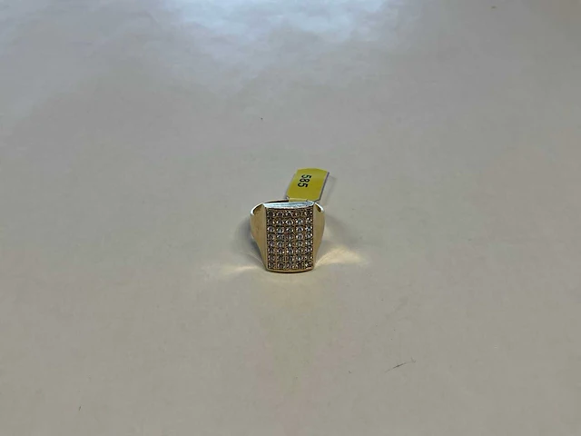 14 krt geelgouden ring - afbeelding 1 van  4