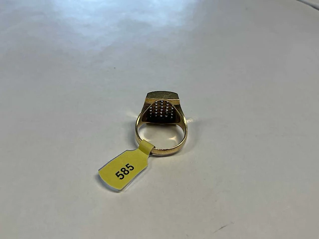 14 krt geelgouden ring - afbeelding 4 van  4