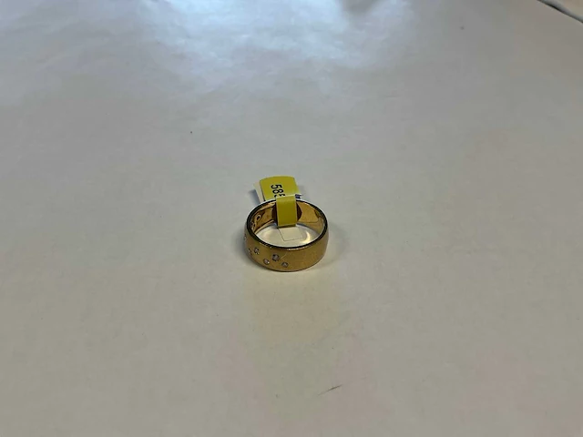 14 krt geelgouden ring - afbeelding 1 van  3