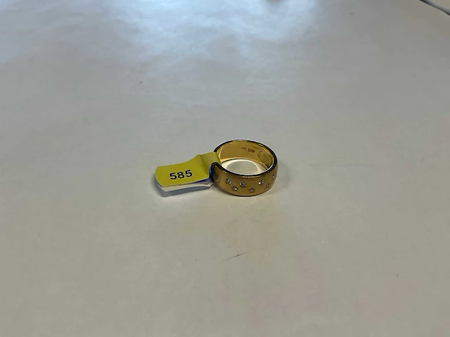 14 krt geelgouden ring - afbeelding 3 van  3
