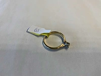 14 krt geelgouden solitairring - afbeelding 2 van  4