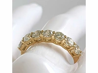 14 krt gouden ring met 7 natuurlijke diamanten 1,31crt - afbeelding 2 van  5