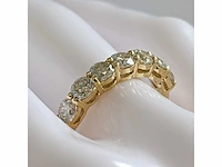 14 krt gouden ring met 7 natuurlijke diamanten 1,31crt - afbeelding 5 van  5