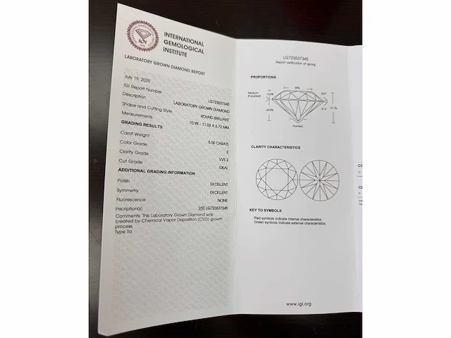 14 krt gouden ring met diamant 5,00 crt - afbeelding 4 van  10