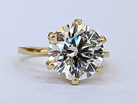 14 krt gouden ring met diamant 5,00 crt - afbeelding 6 van  10