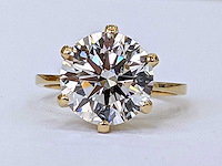 14 krt gouden ring met diamant 5,00 crt - afbeelding 7 van  10