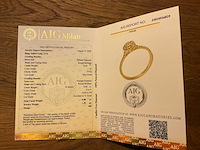 14 krt. gouden ring met diamanten - afbeelding 2 van  8