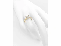 14 krt gouden ring met natuurlijke diamant 0,72 crt - afbeelding 5 van  7