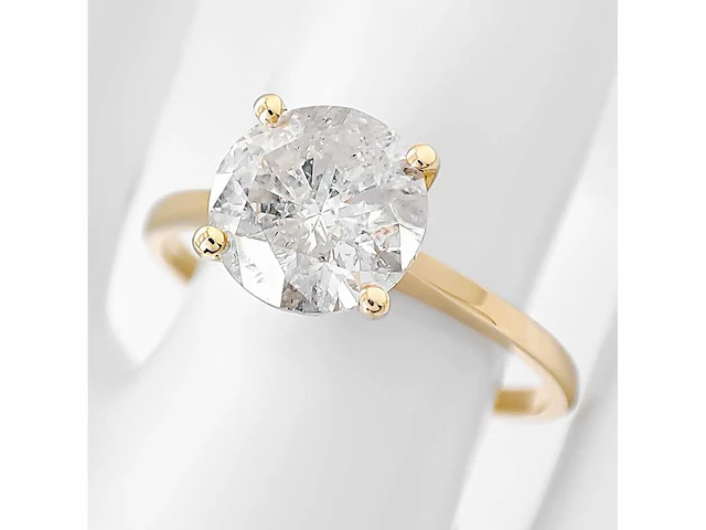 14 krt gouden ring met natuurlijke diamant 0,72 crt - afbeelding 7 van  7