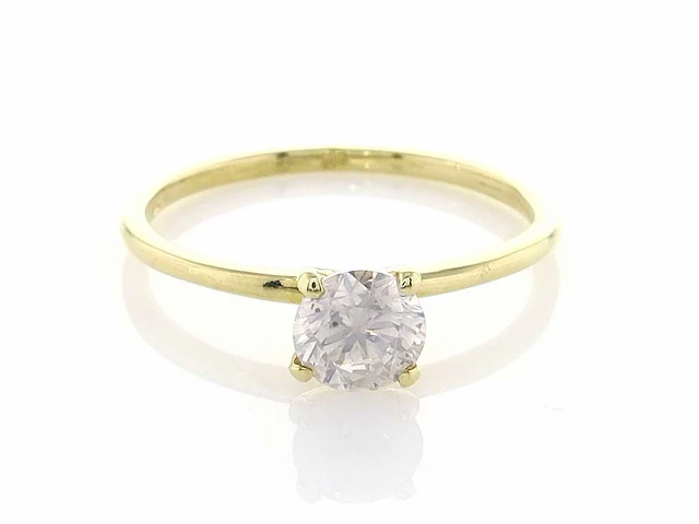 14 krt gouden ring met natuurlijke diamant 0,72 crt - afbeelding 1 van  5