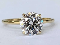 14 krt gouden ring met natuurlijke diamant 0,93 crt - afbeelding 4 van  5