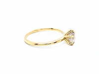 14 krt gouden ring met natuurlijke diamant 1,04 crt - afbeelding 7 van  8