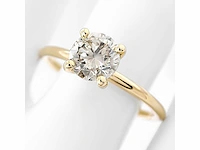 14 krt gouden ring met natuurlijke diamant 1,07 crt
