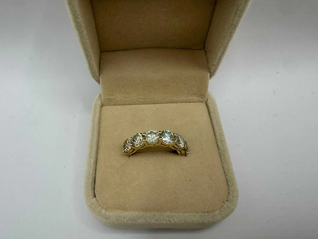 14 krt gouden ring met natuurlijke diamant 3,66 crt - afbeelding 4 van  16