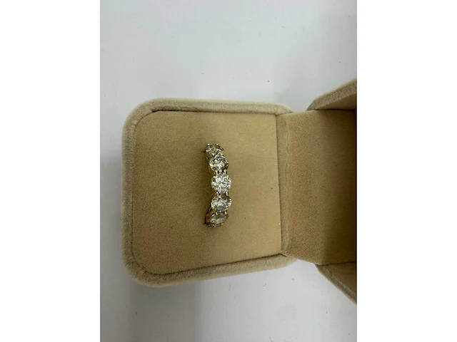 14 krt gouden ring met natuurlijke diamant 3,66 crt - afbeelding 5 van  16