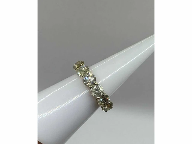14 krt gouden ring met natuurlijke diamant 3,66 crt - afbeelding 6 van  16