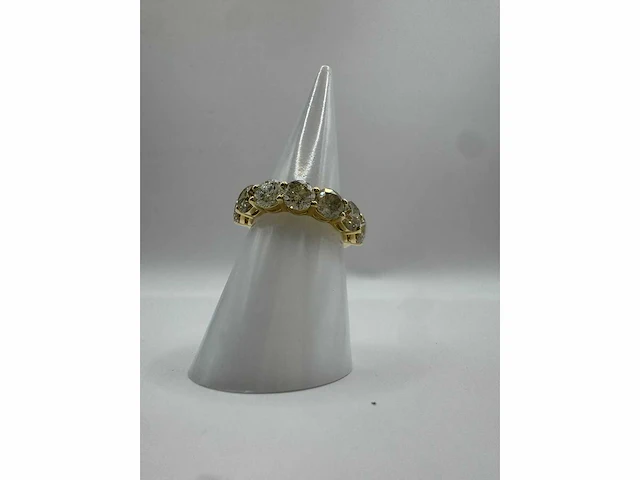 14 krt gouden ring met natuurlijke diamant 3,66 crt - afbeelding 7 van  16