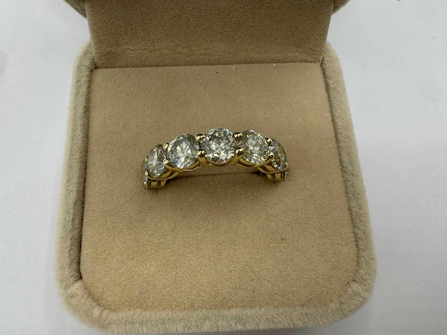14 krt gouden ring met natuurlijke diamant 3,66 crt - afbeelding 9 van  16