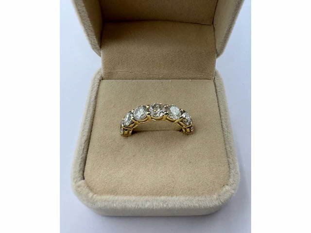 14 krt gouden ring met natuurlijke diamant 3,66 crt - afbeelding 10 van  16