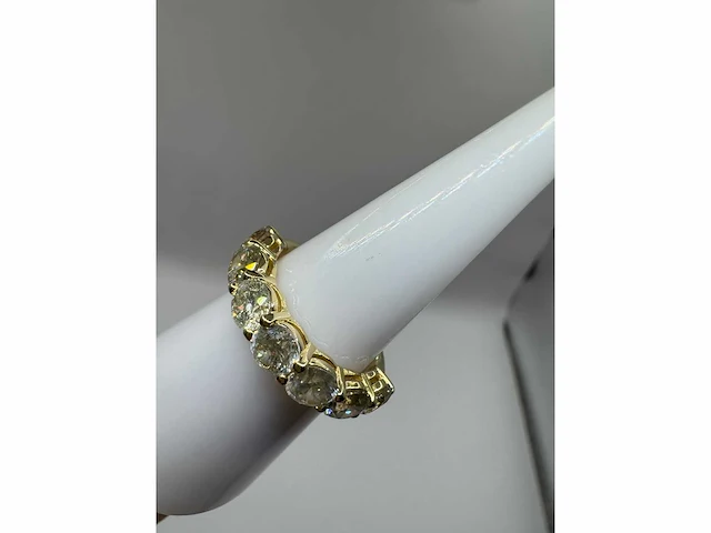 14 krt gouden ring met natuurlijke diamant 3,66 crt - afbeelding 12 van  16
