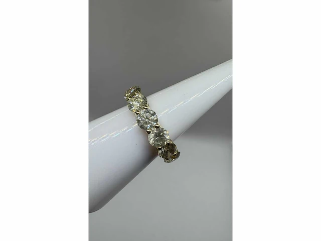 14 krt gouden ring met natuurlijke diamant 3,66 crt - afbeelding 13 van  16