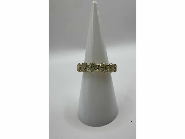 14 krt gouden ring met natuurlijke diamant 3,66 crt - afbeelding 14 van  16