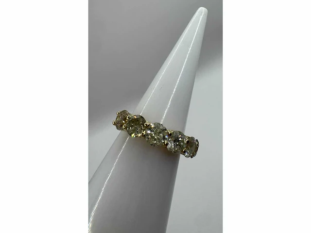 14 krt gouden ring met natuurlijke diamant 3,66 crt - afbeelding 15 van  16