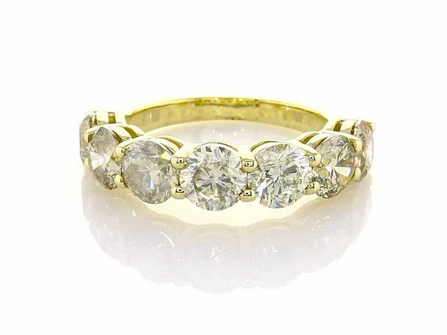 14 krt gouden ring met natuurlijke diamanten 3,66 crt - afbeelding 1 van  7