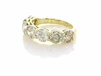 14 krt gouden ring met natuurlijke diamanten 3,66 crt - afbeelding 2 van  7
