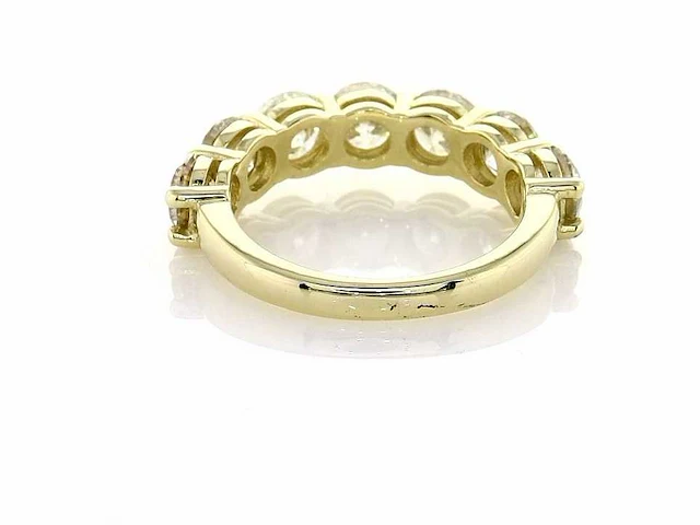 14 krt gouden ring met natuurlijke diamanten 3,66 crt - afbeelding 4 van  7