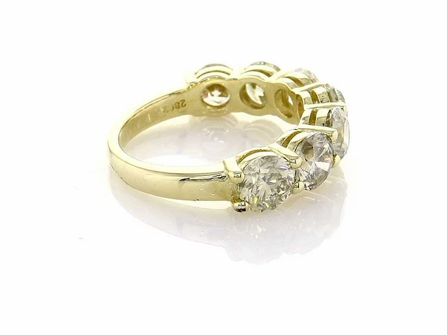14 krt gouden ring met natuurlijke diamanten 3,66 crt - afbeelding 5 van  7