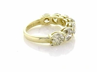 14 krt gouden ring met natuurlijke diamanten 3,66 crt - afbeelding 5 van  7