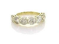 14 krt gouden ring met natuurlijke diamanten 3,66 crt - afbeelding 6 van  7