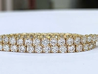14 krt gouden tennis armband met diamant 5,01 crt - afbeelding 6 van  8