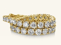 14 krt gouden tennis armband met diamant 8,22 crt - afbeelding 3 van  6