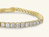 14 krt gouden tennis armband met diamant 8,22 crt - afbeelding 5 van  6