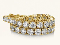 14 krt gouden tennis armband met diamant 8,22 crt - afbeelding 3 van  6